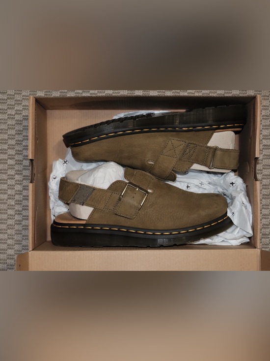 Dr. Martens Jorge II Sandals in Muted Olive and Brown main image 7